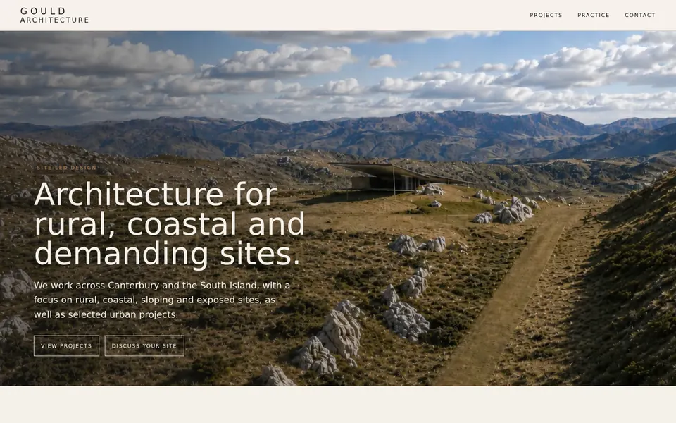 Gould Architecture homepage